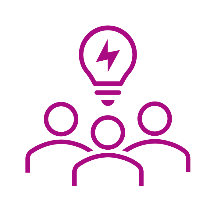 a group of people having an idea