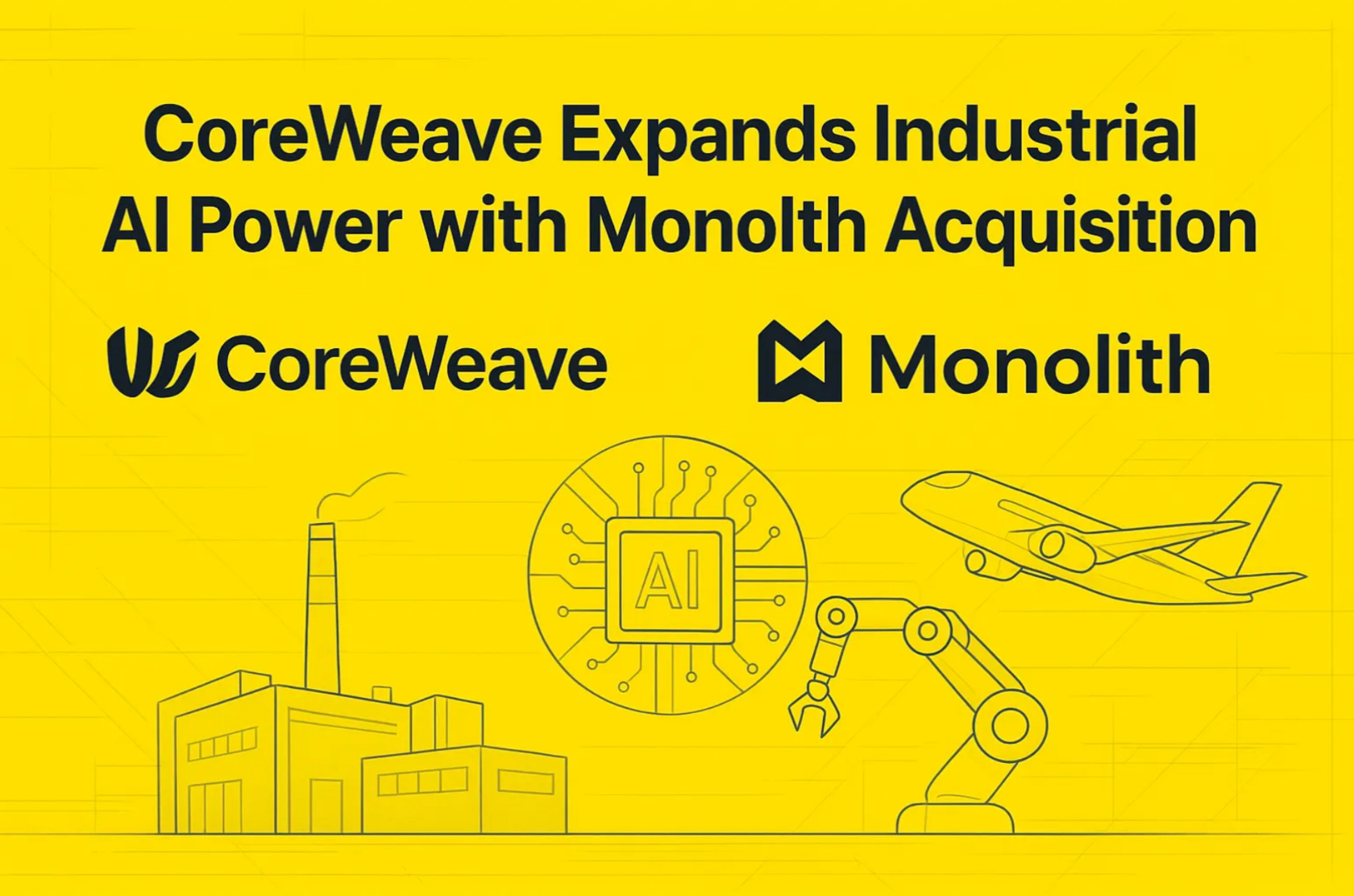 CoreWeave Expands Industrial AI Power with Monolith Acquisition