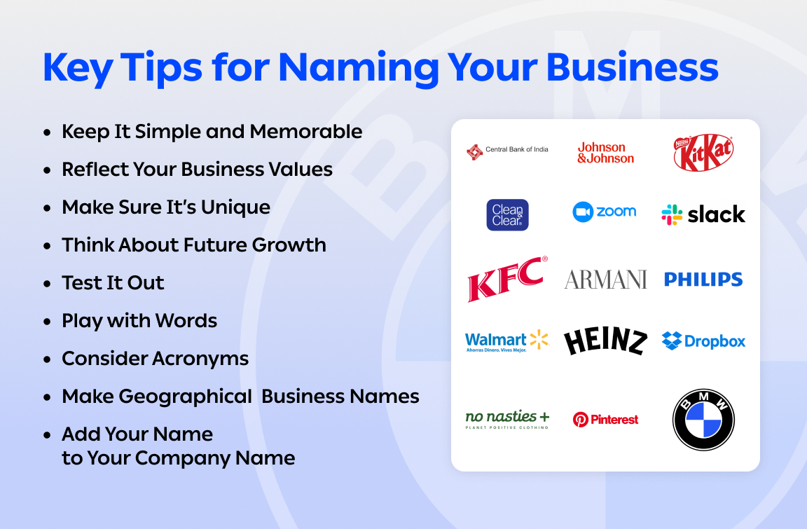 Example Business Unit Names How to Name a Business: Creative Tips, Tools, and Examples | Borzo Blog