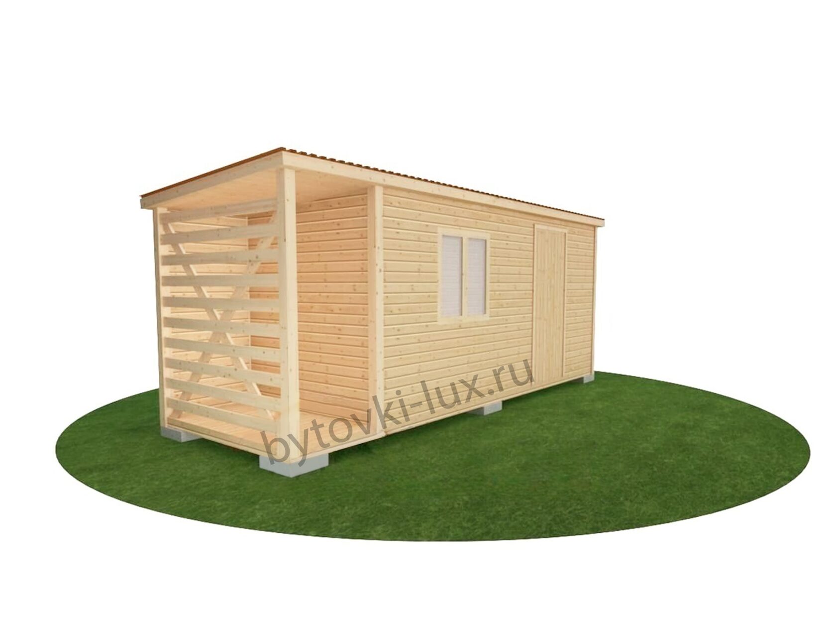 Хозблок для дачи 6х2,1 м | Купить хозблок