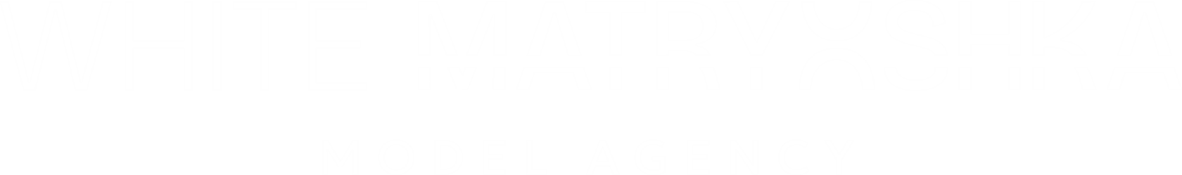 Логотип модельного агентства White Matryoshka для детей, подростков и взрослых. 