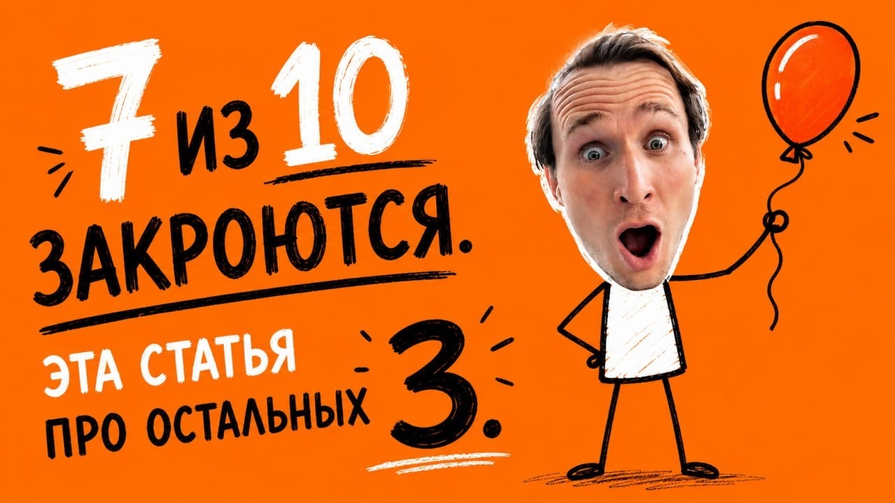 7 из 10 закроются. Эта статья про остальных 3