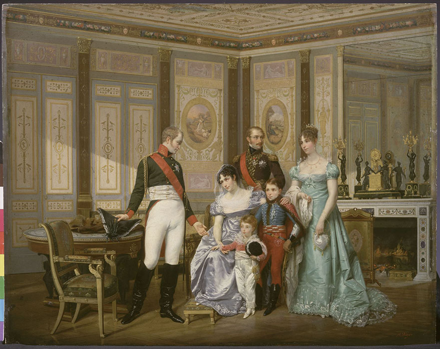 Картина «Императрица Жозефина принимает в Мальмезоне императора Александра и представляет ему своих детей»