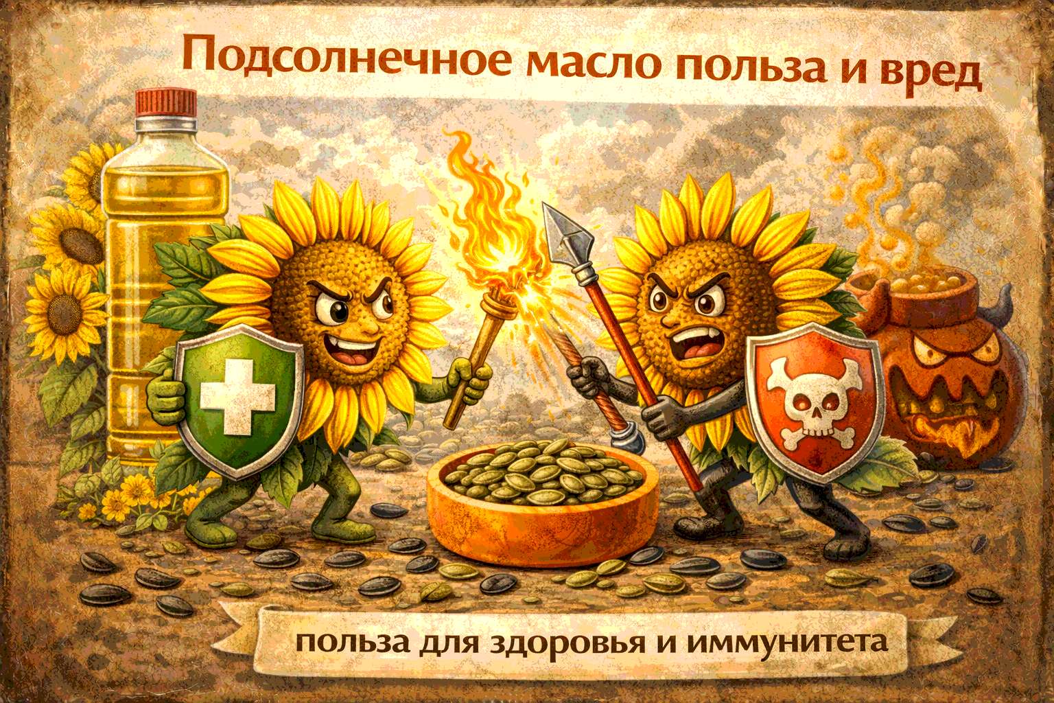 Подсолнечное масло: виды, польза и безопасное использование