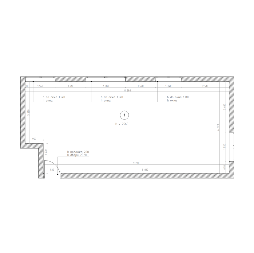 Обмерный план