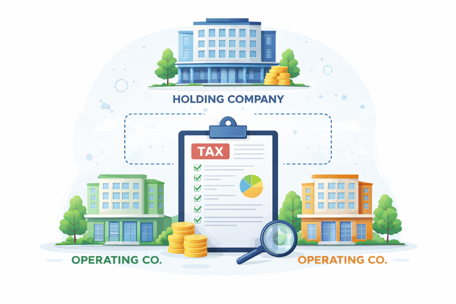 Holding and Operating Company Switzerland corporate structure