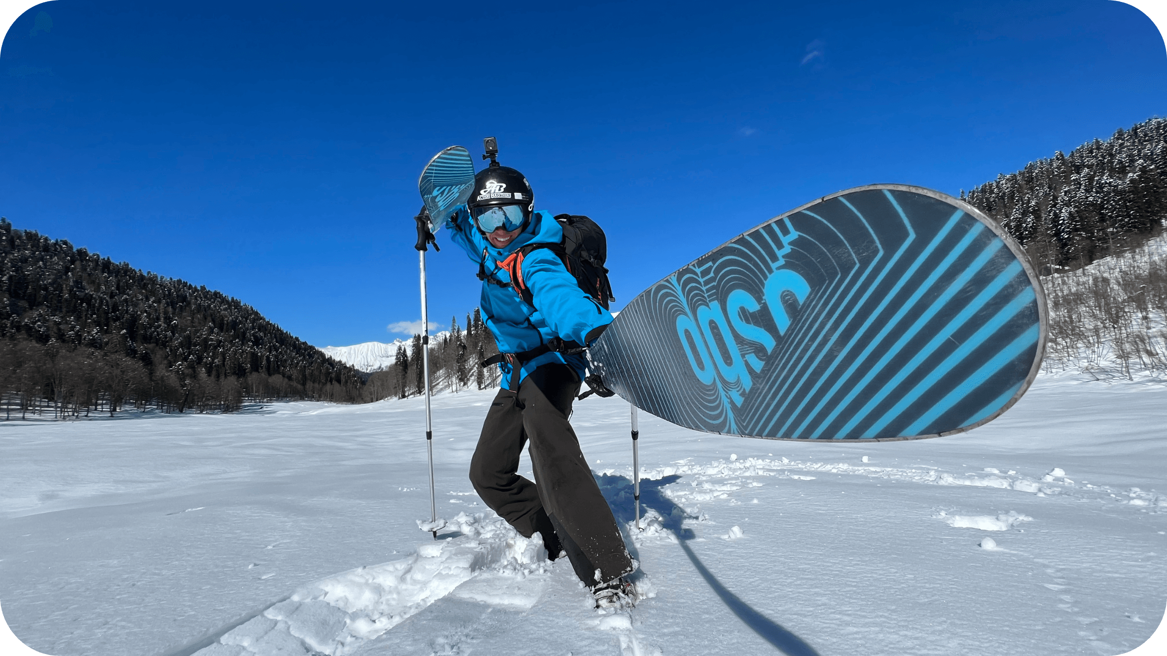 Роза Хутор — вид на трассы и подъёмники