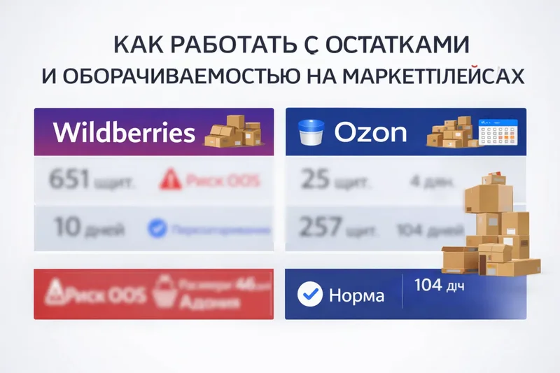 Кейс об остатках и оборачиваемости