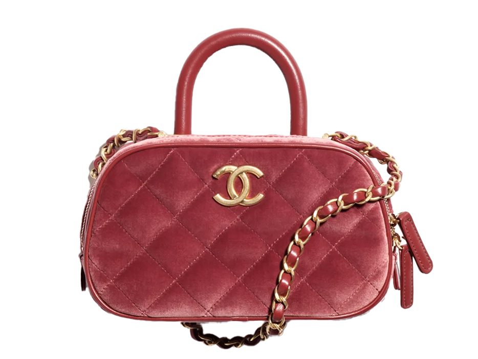 Chanel Top Handle Velvet Bag