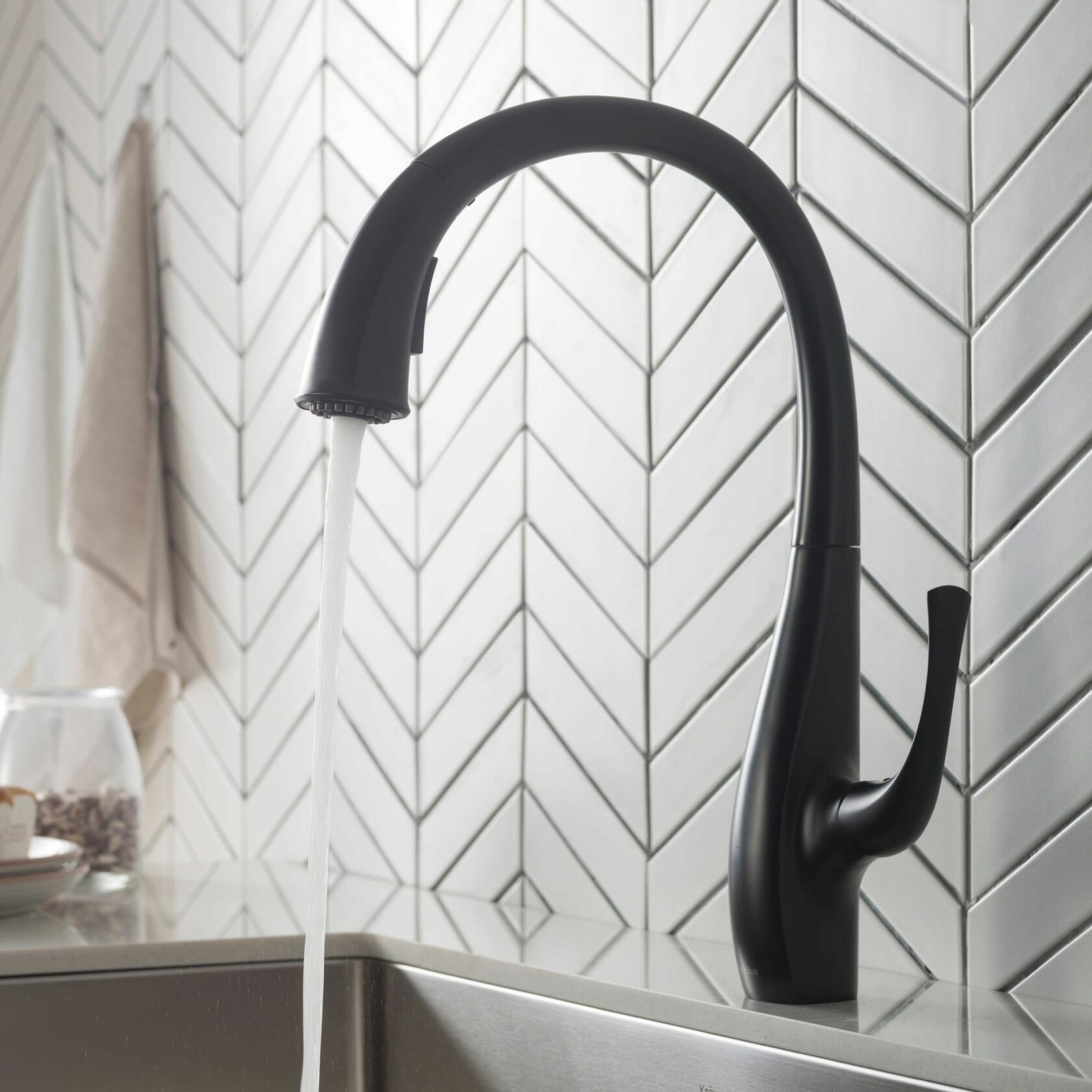 Кухонний змішувач Kraus KPF-1675MB - изображение 8