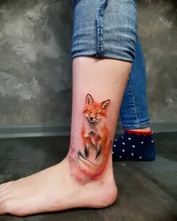 Техника татуировки с изображением лис