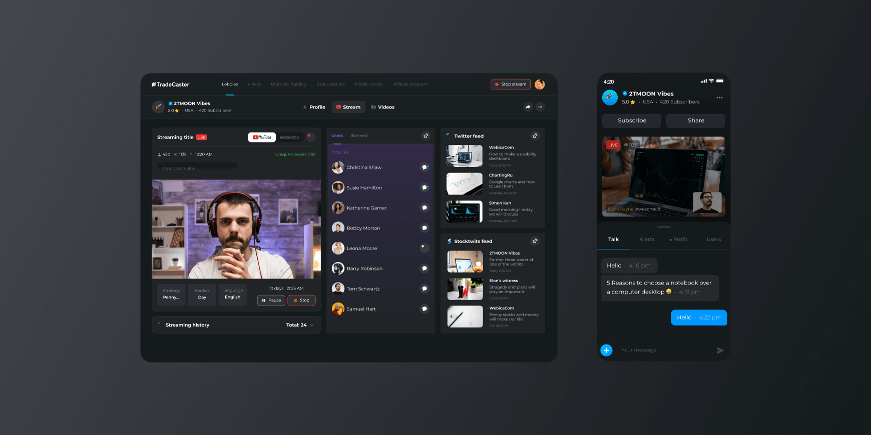 приложение для трейдинга