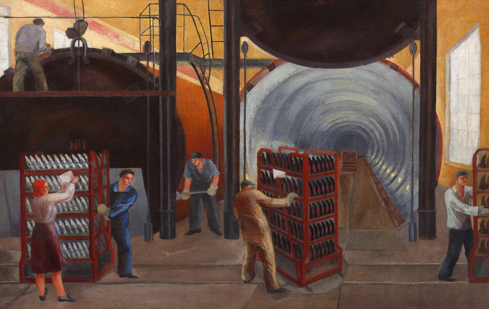 В цеху (галошный цех завода «Красный треугольник»). 1929