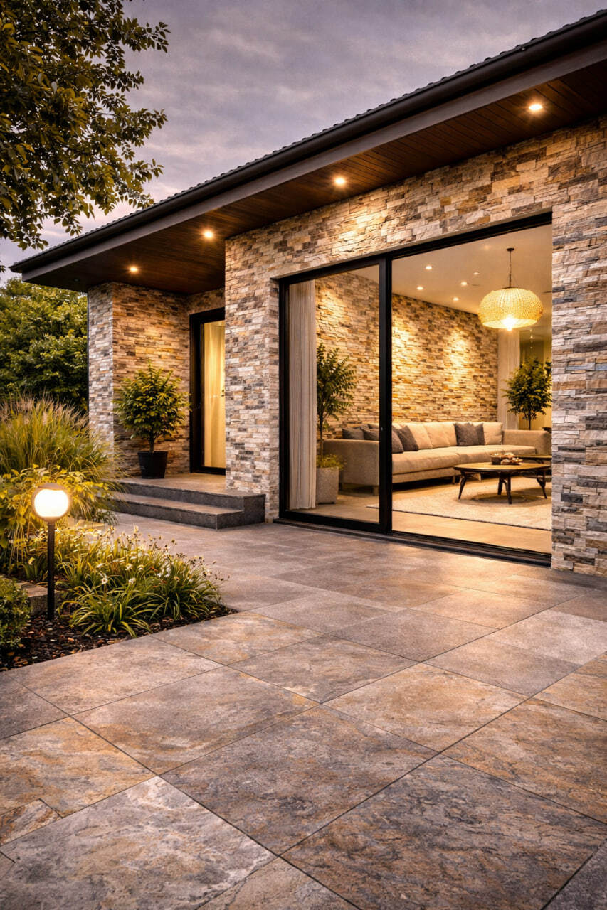 Flexible stone for interiors and facades