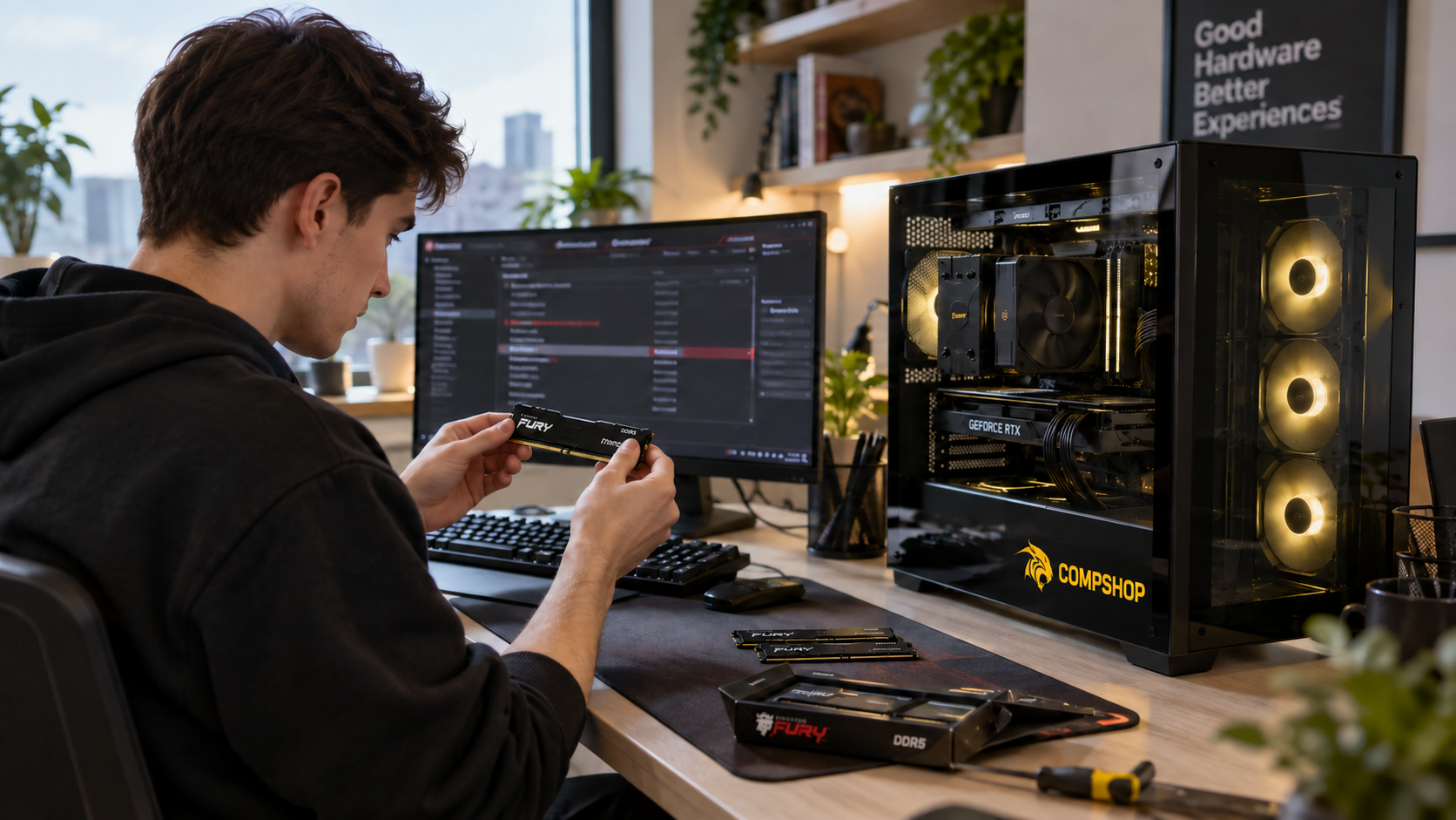 Игровой ПК с 32 ГБ DDR5 — сколько оперативной памяти нужно в 2026 году