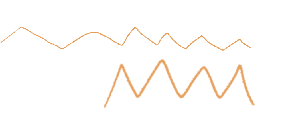Оранжевые зигзаги