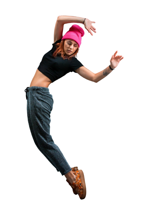 современный вид танца, модная девушка танцует, танцевальное движение