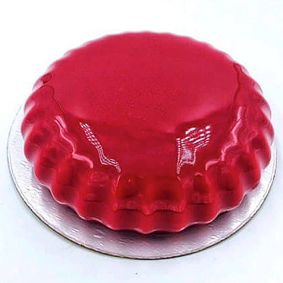 Муссовый торт "Плиссе" в глазури