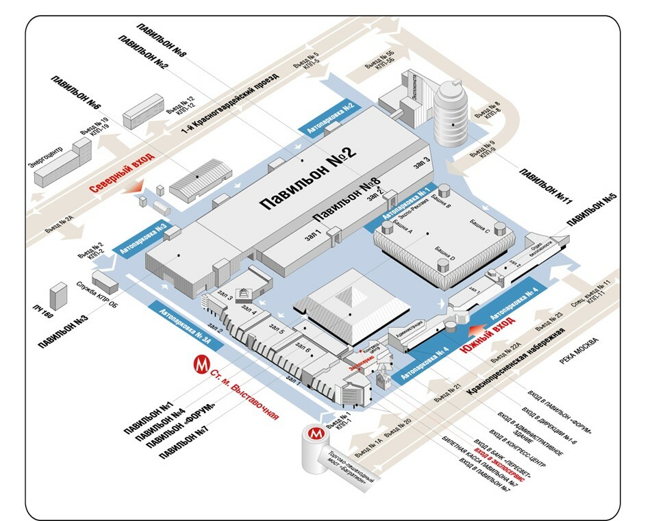 Схема экспоцентр павильон форум