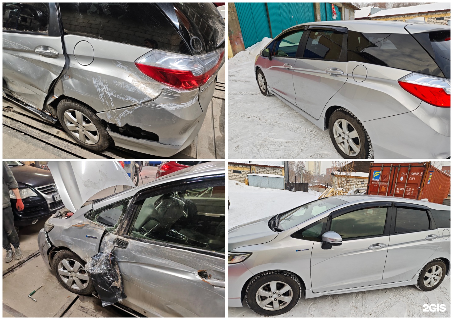 Toyota Prius: ремонт и покраска боковины, фото до и после