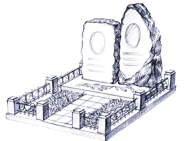 установка надгробий