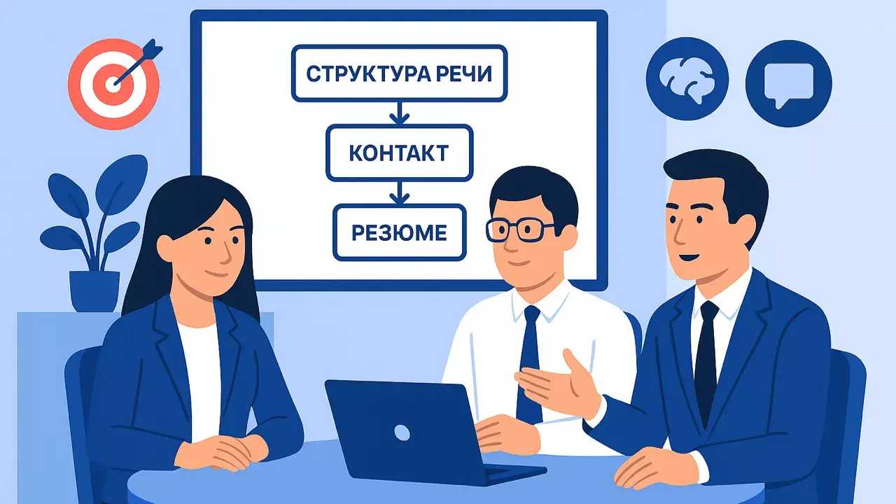 Команда Метриум проводит тренинг по уверенному общению