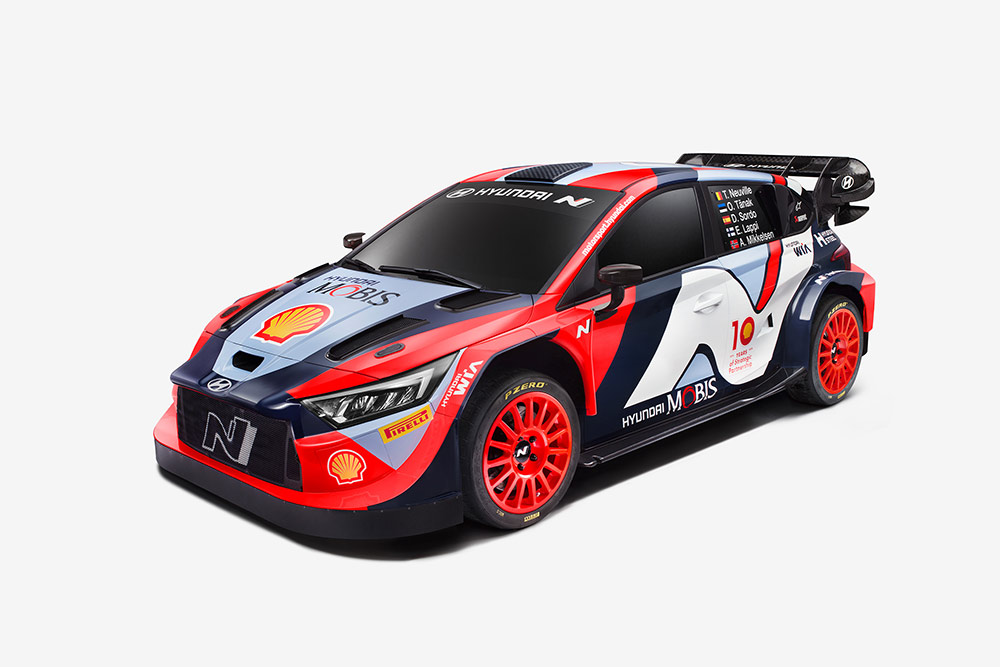 Юбилейный окрас Hyundai i20 N Rally1 на сезон-2024/Фото: Hyundai Motorsport