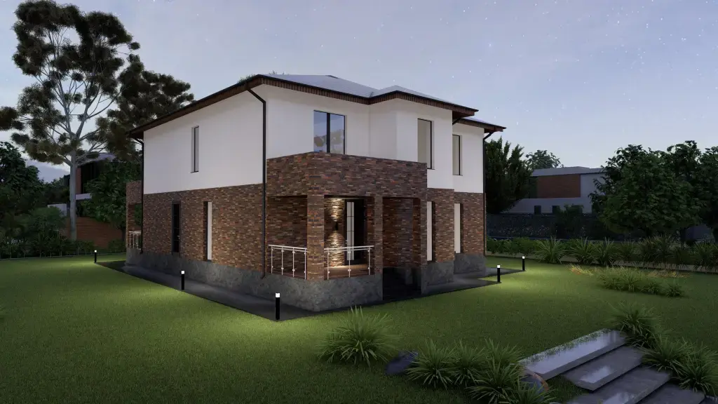 Индивидуальный двухэтажный дом 338 м²: изображение 4