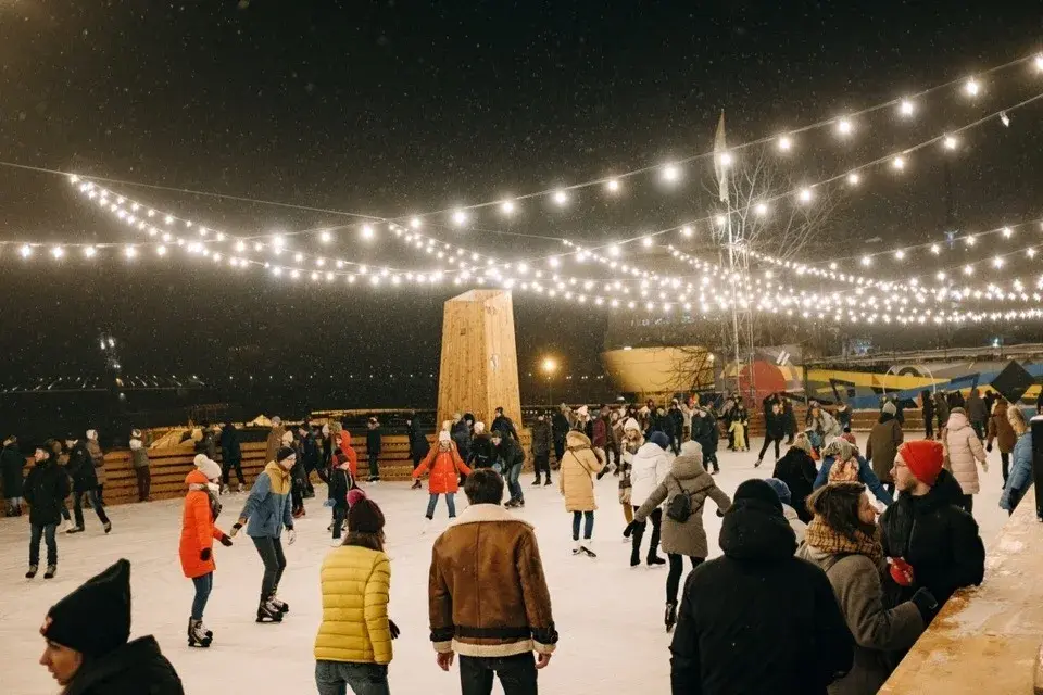 Севкабель Порт новогодняя ночь 2026 каток вечеринка