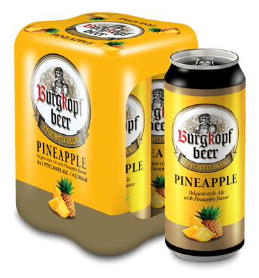 Burgkopf pineapple beer 4x500ml