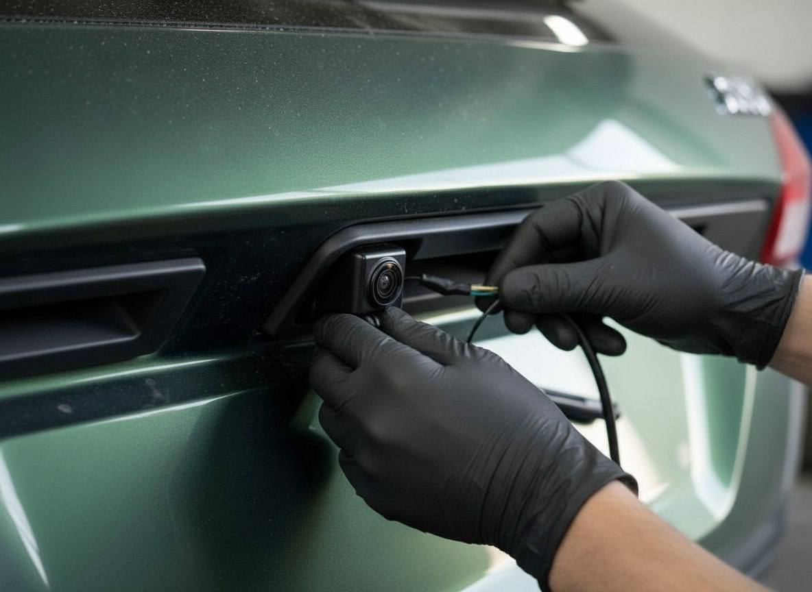 Установка камеры заднего вида