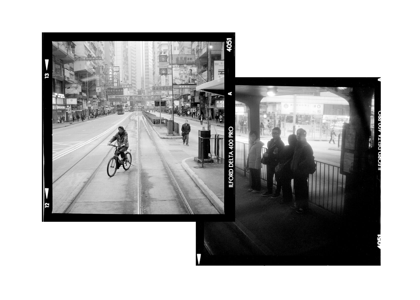 Bicyclist. Hong Kong. 2015. BW Negative 6×6.