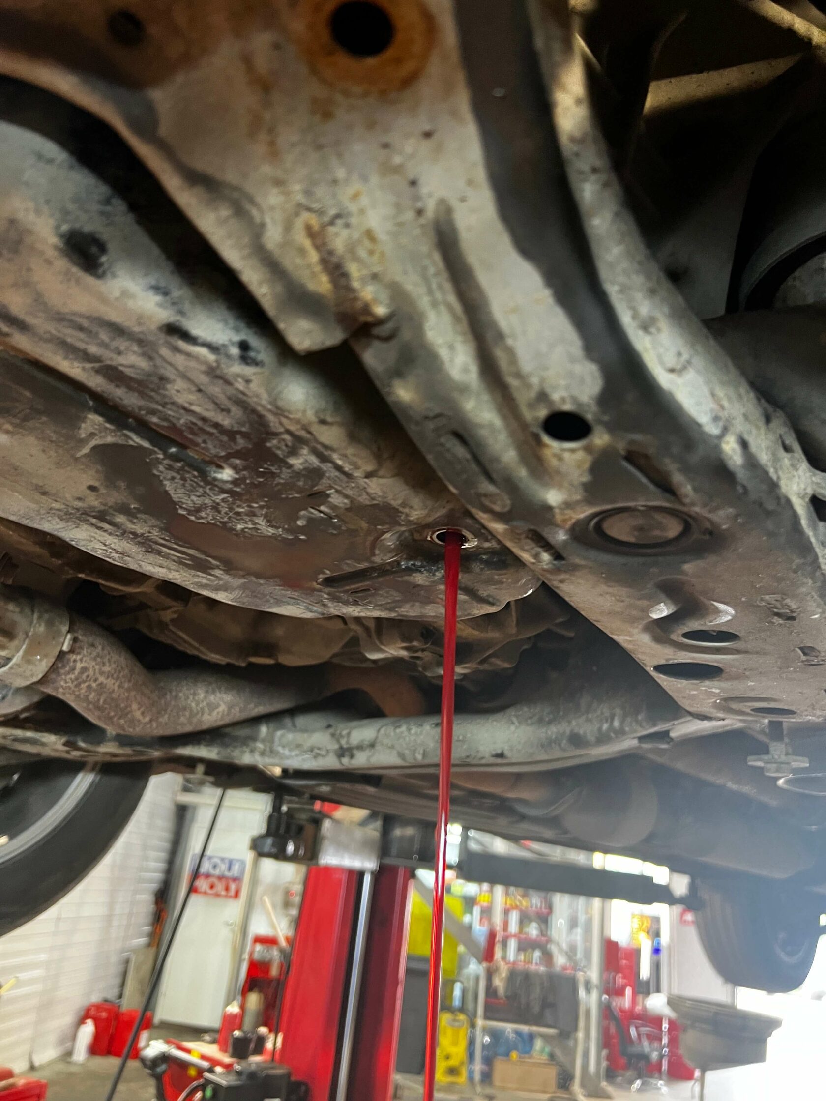 Выставление уровня масла Toyota