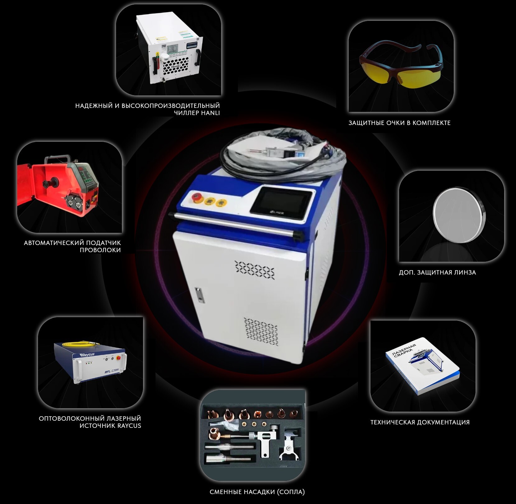 Лазерная сварочная установка - сердце процесса, готовая к работе