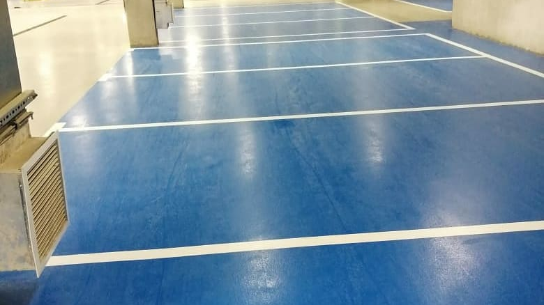наливной пол для паркинга