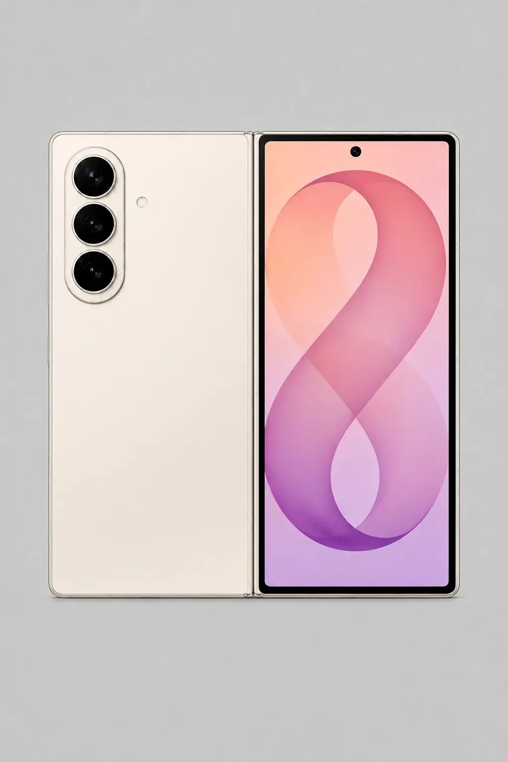 Galaxy Z Fold 8 Ultra, кремовый — фото 1