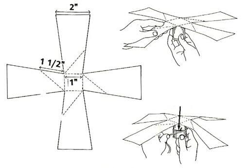 Как сделать летающий вертолетик из бумаги