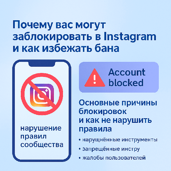 Почему вас могут заблокировать в Instagram