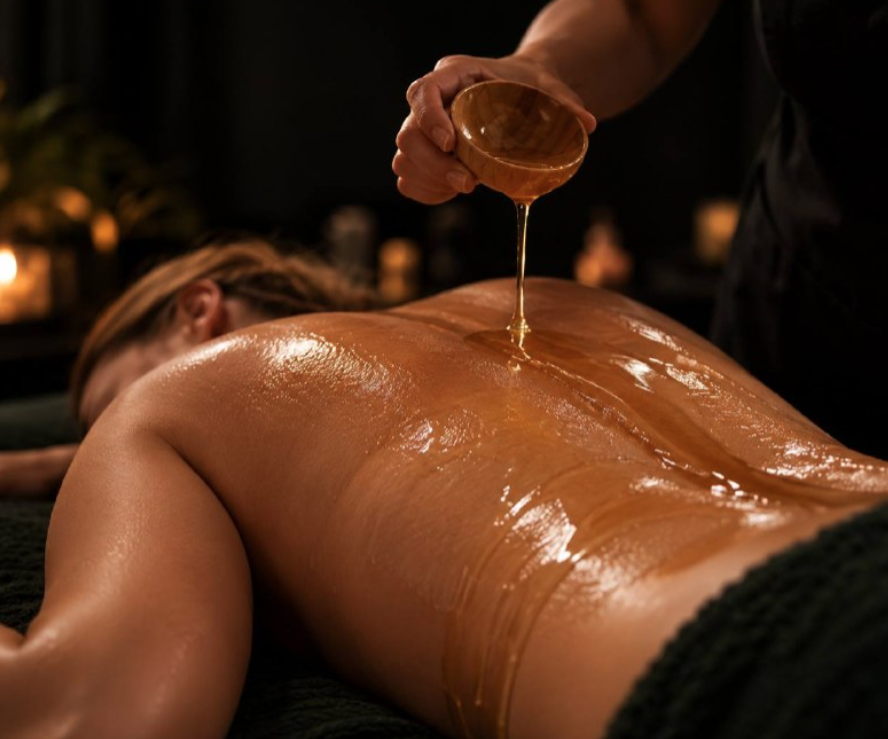 МЕДОВОЕ ОБЁРТЫВАНИЕ — иллюстрация SPA-процедуры