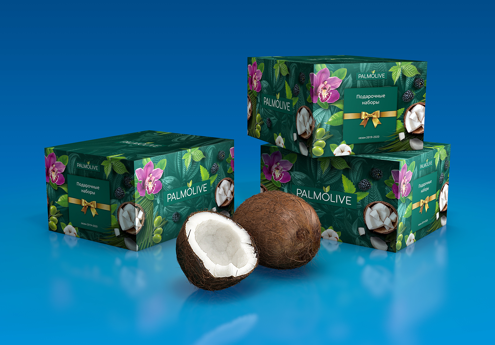 Упаковка подарочного набора Palmolive