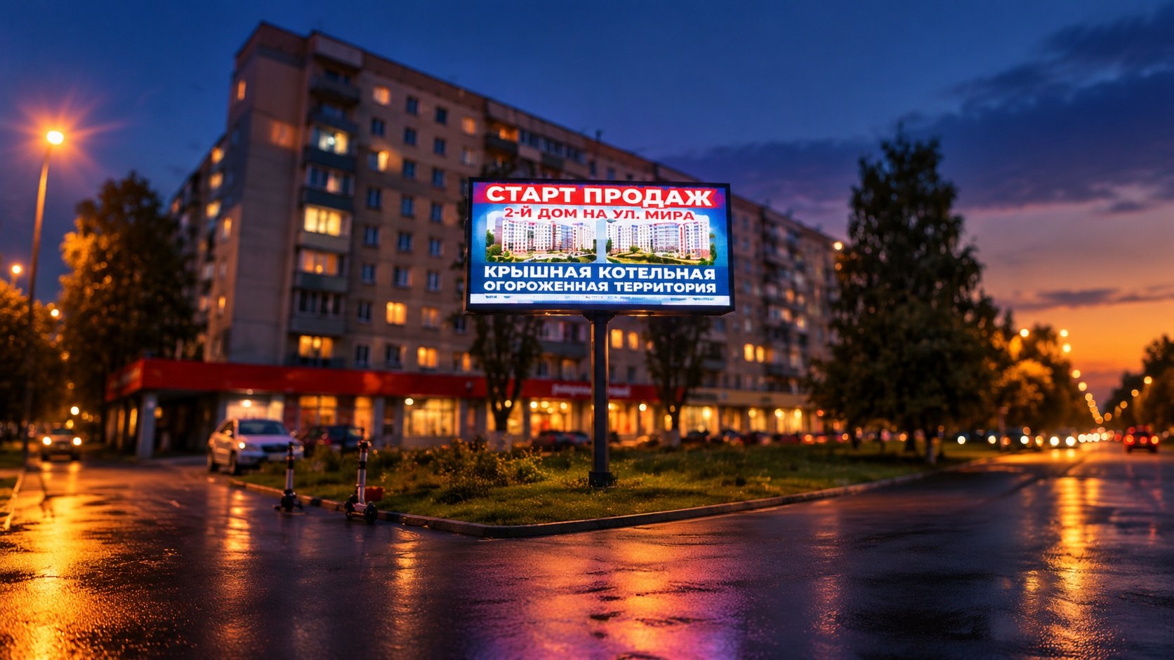 Digital экран на Суздальском проспекте, 6 во Владимире
