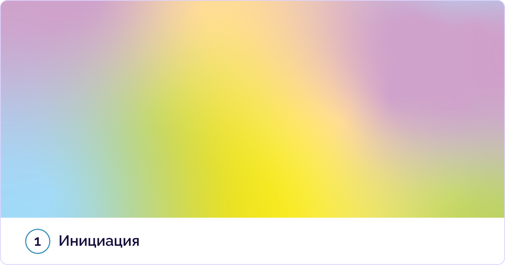 Инициация — первый этап проекта