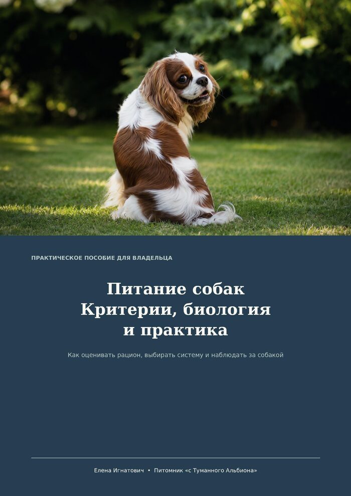Пособие «Питание собак: критерии, биология и практика» — Елена Игнатович