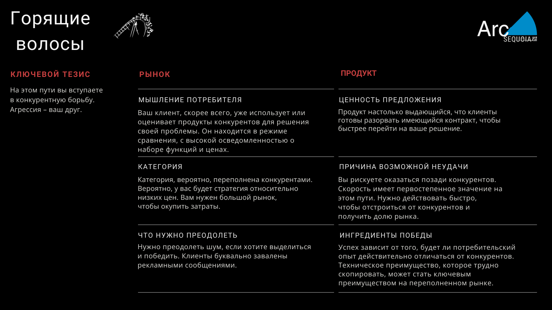 Arc фреймворк: 3 архетипа Product-Market Fit