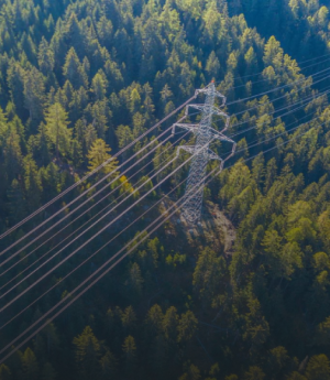 Электросети с дрона