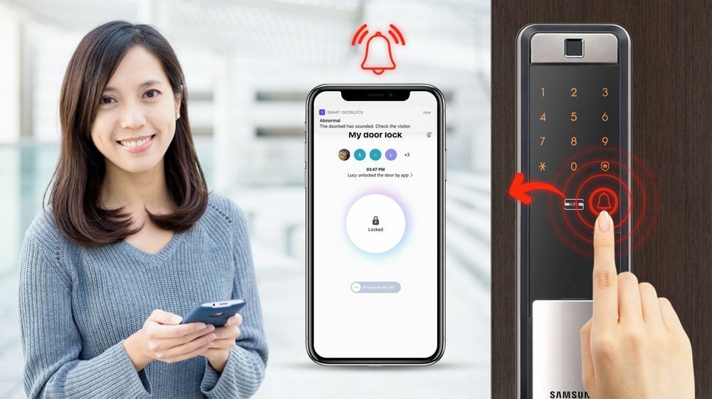 Умный электронный замок Samsung SHP-DP609 для Дверей Будущего