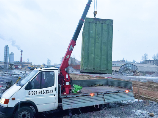 манипулятор с тросовым краном