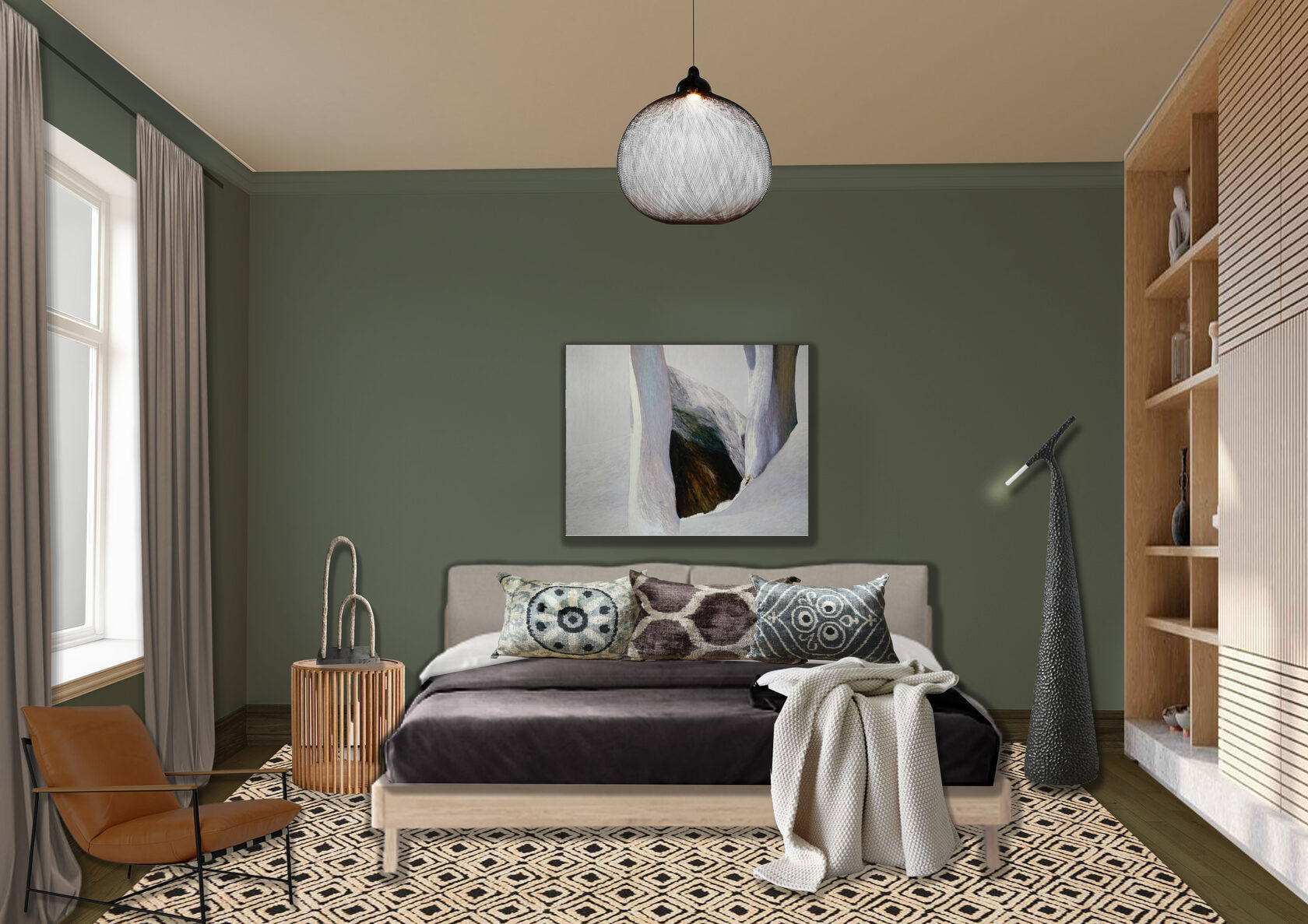 коллаж спальня