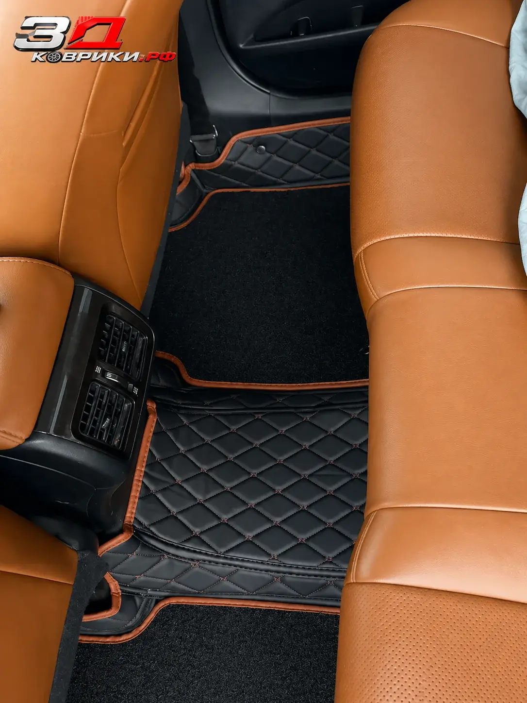 3D коврики Camry, форма коврика и крепления