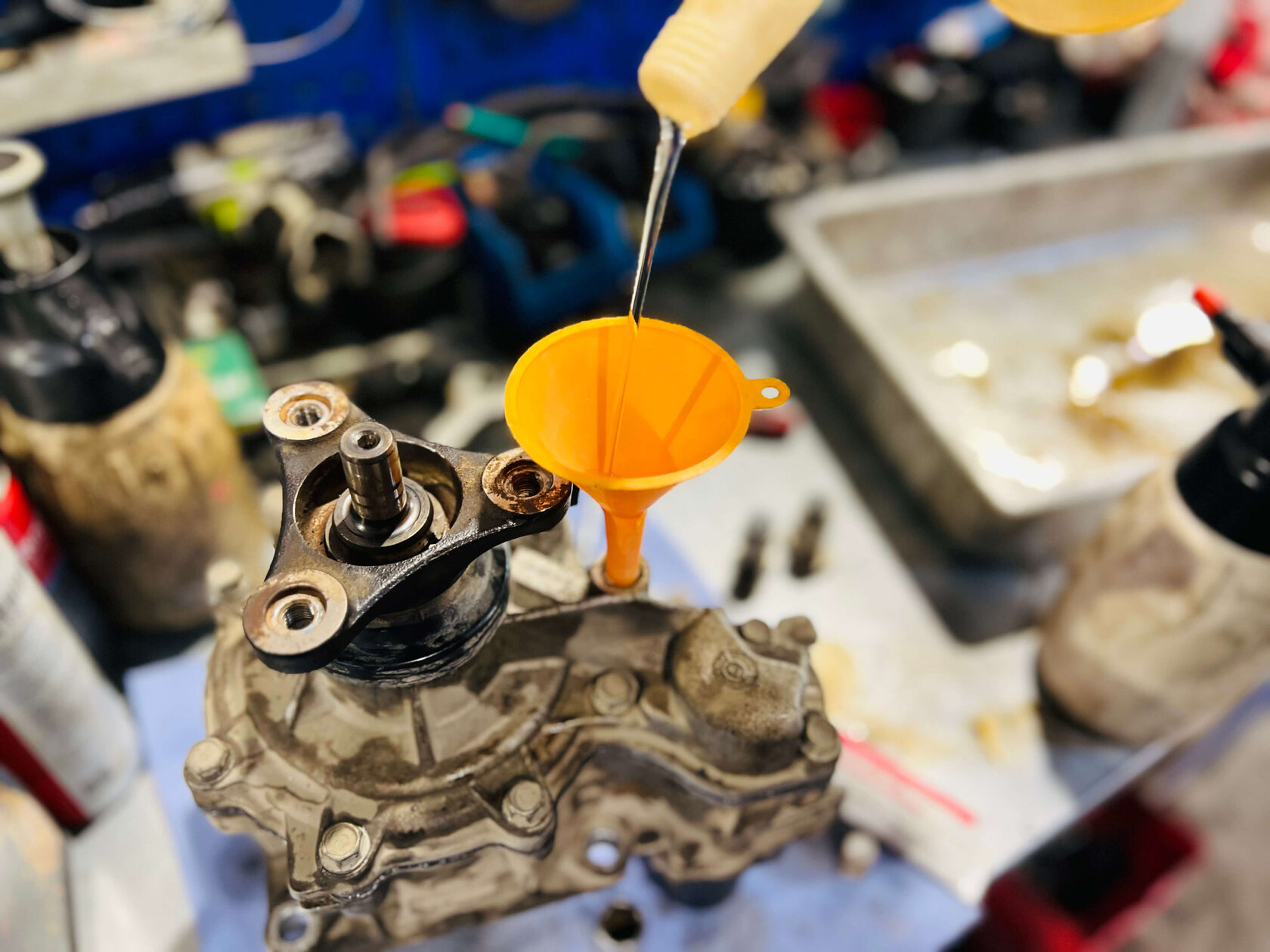 Заливка масла в Palisade